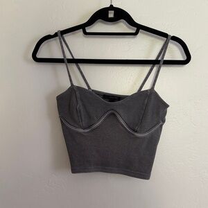 Forever 21 Charcoal Crop Top